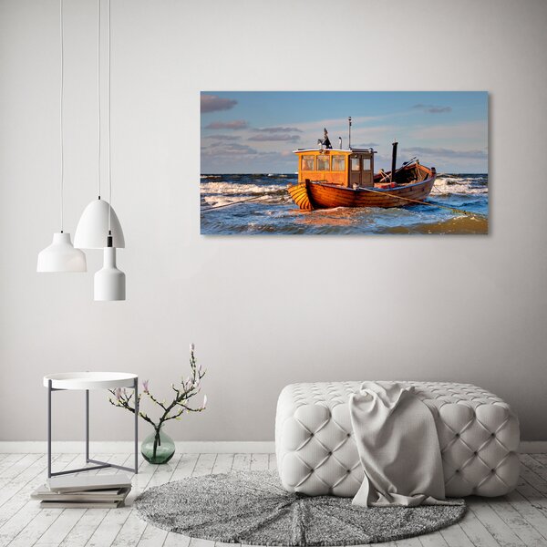 Moderní obraz canvas na rámu Rybářská loď oc-52330479