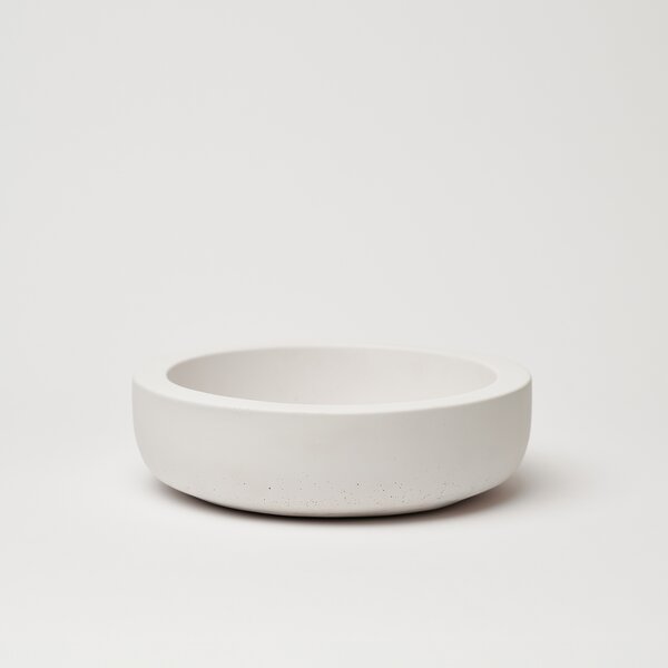 ODLITO Betonová mísa Caesar – bílá – 23 cm