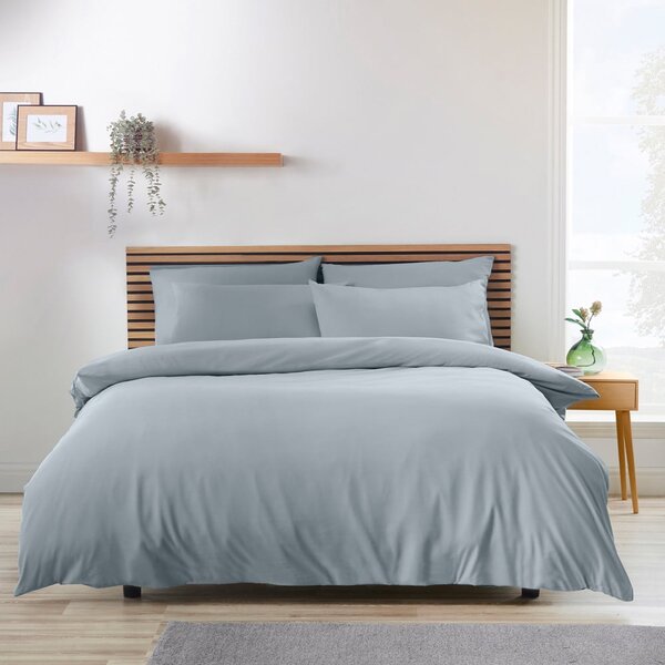 Modrošedé povlečení na dvoulůžko z mikrovlákna 200x200 cm So Soft Easy Iron – Catherine Lansfield