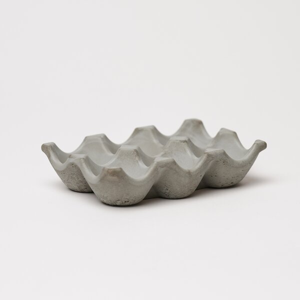 ODLITO Betonové plato na vajíčka – přírodní – 14 cm