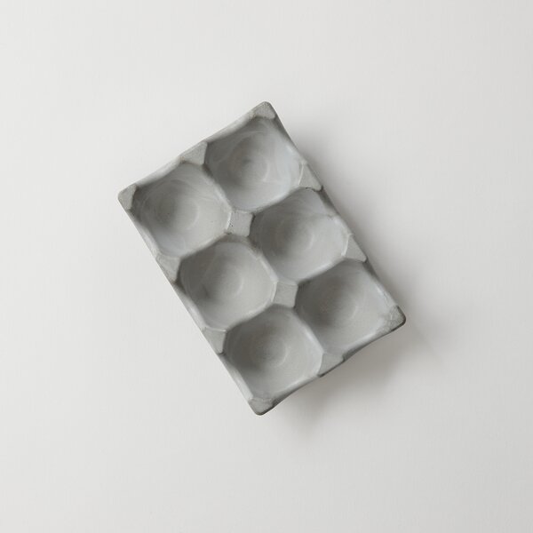 ODLITO Betonové plato na vajíčka – přírodní – 14 cm